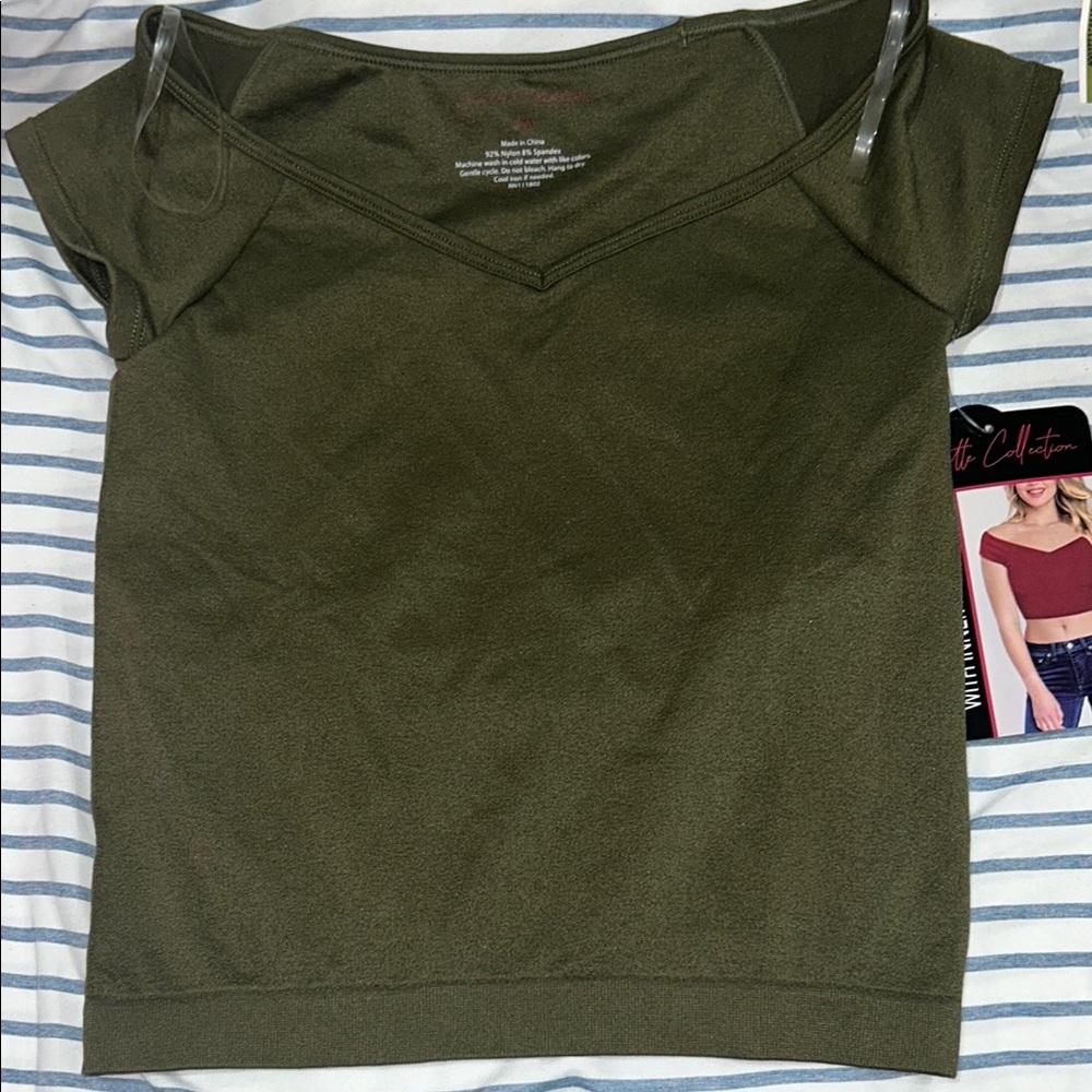 Olive Green Women's Top